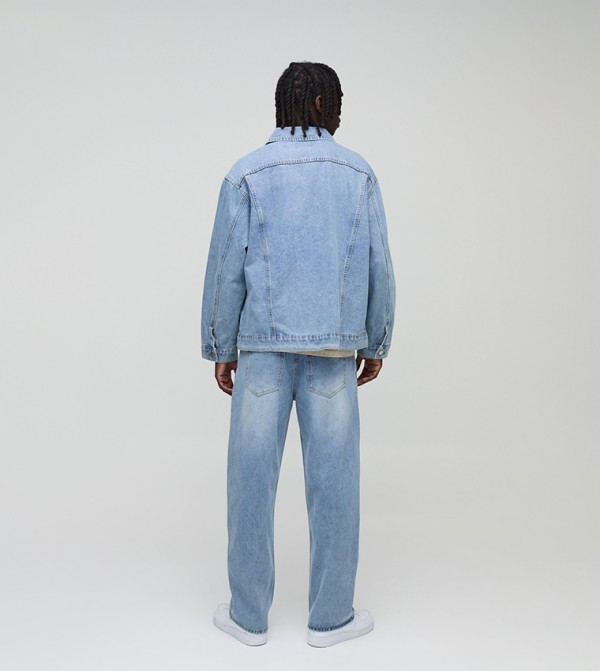 boohooMAN  Denim Jackets - Light Blue Denim Jackets