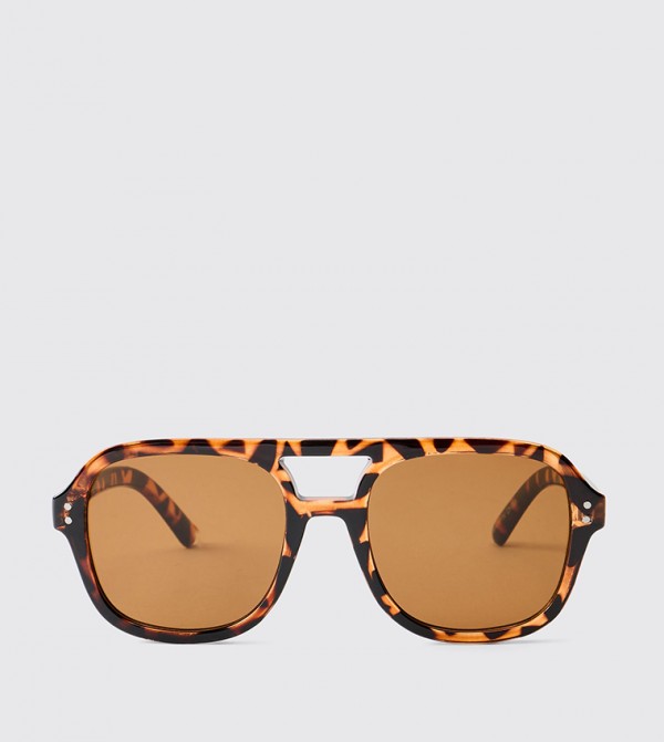 boohooMAN  Sunglasses - Brown undefined
