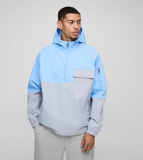 boohooMAN  Overcoats - Light Blue Overcoats