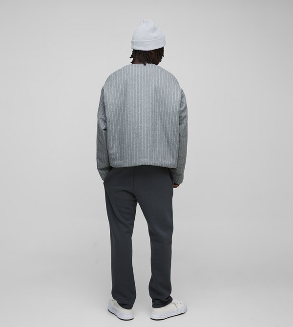 boohooMAN  varsity - Grey Casual Jackets