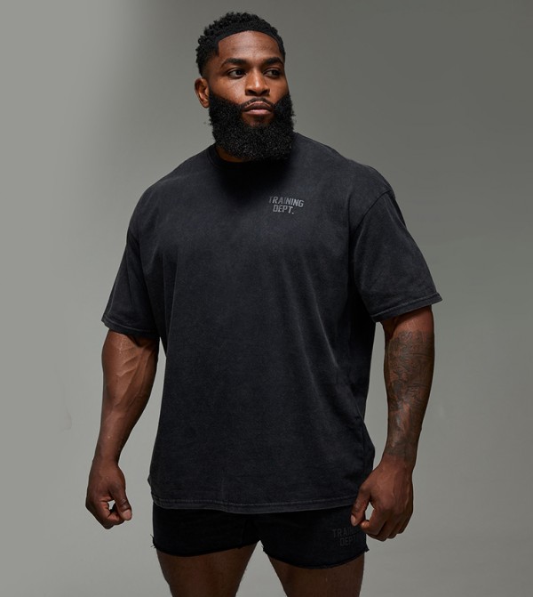 بوهو مان  ملابس رياضة - أسود T-Shirts & Vests