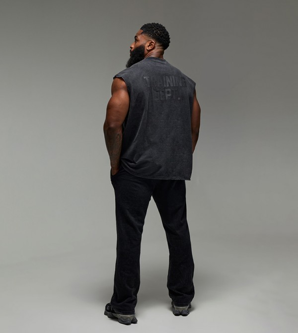 بوهو مان  ملابس رياضة - أسود T-Shirts & Vests