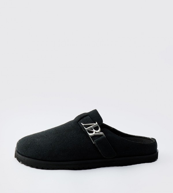 بوهو مان أحذية سهلة الارتداء - أسود سهل الارتداء