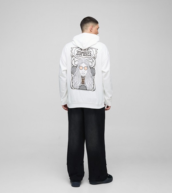 boohooMAN  - White Hoodies