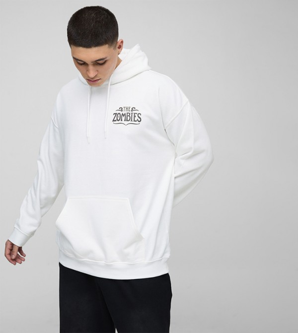 boohooMAN  - White Hoodies