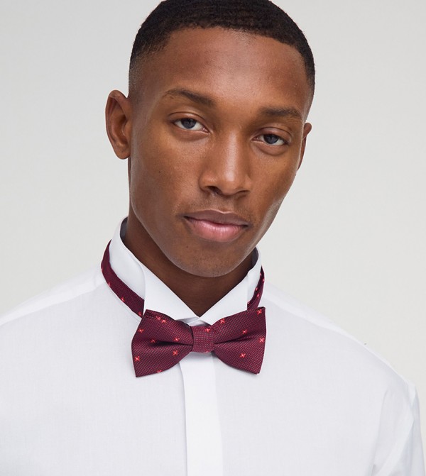 boohooMAN  Bow Ties - Red Bow Ties
