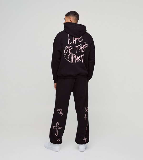 بوهو مان  - أسود Co-Ord Set