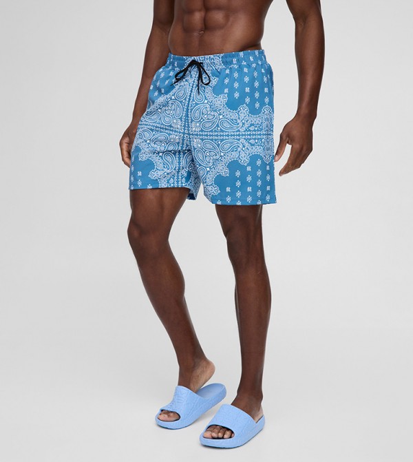 boohooMAN  Swimwear - Blue Bottoms