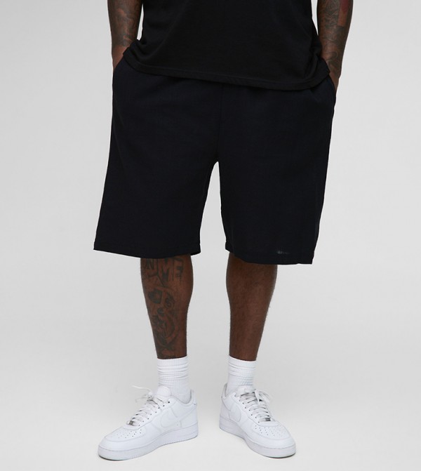 boohooMAN  Shorts - Black Casual Shorts