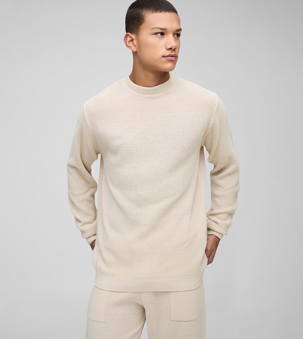 boohooMAN  Co-Ord Set - Beige Co-Ord Set