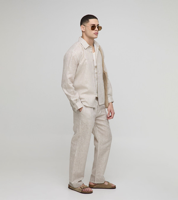 boohooMAN - Outlet  matching-sets - Beige Co-Ord Set