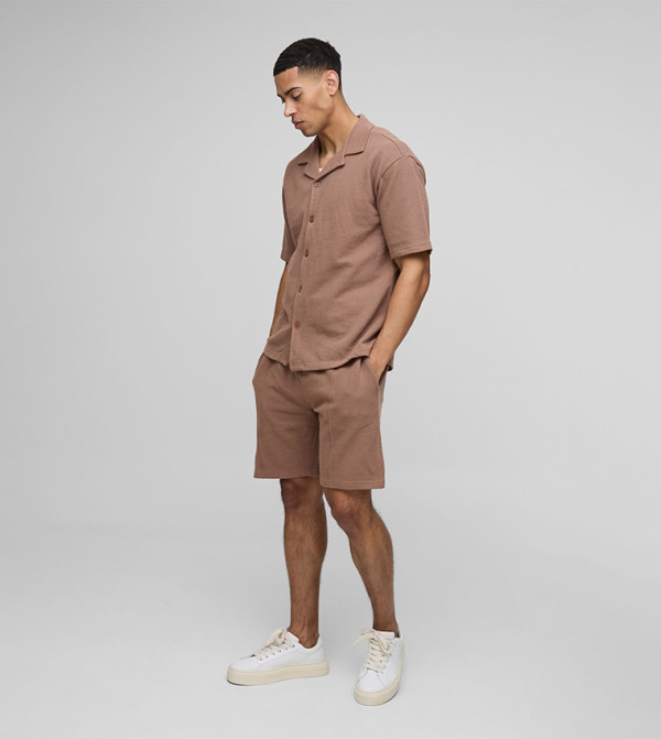 بوهو مان - اوتليت  matching-sets - بني  Co-Ord Set