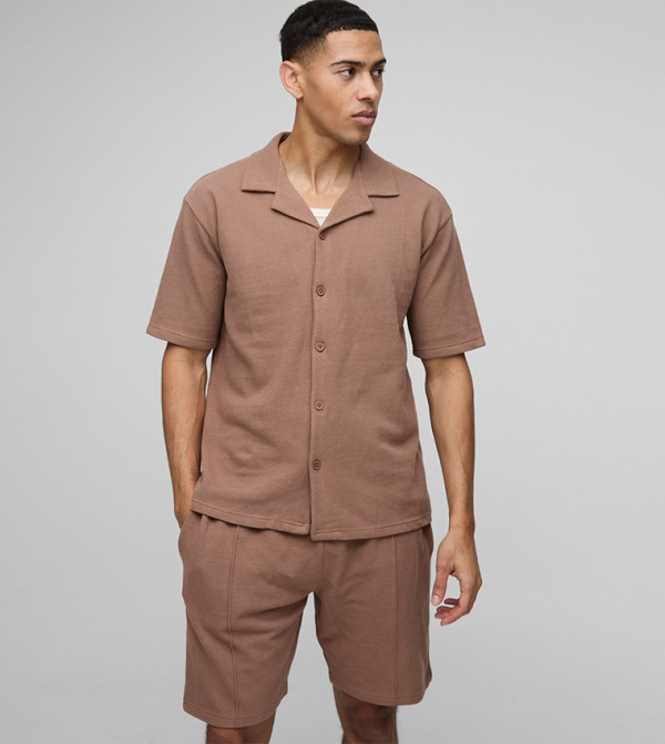 بوهو مان - اوتليت  matching-sets - بني  Co-Ord Set