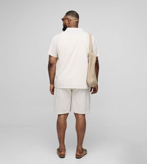 boohooMAN  Co-Ord Set - Beige Co-Ord Set