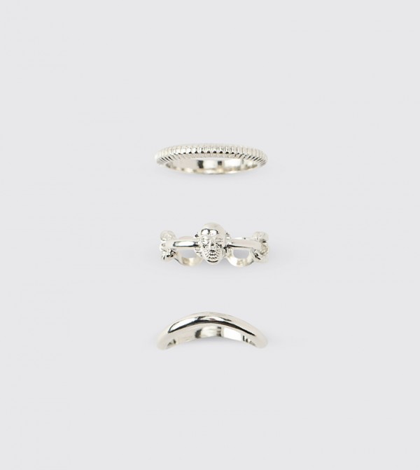 boohooMAN Rings - Silver Rings