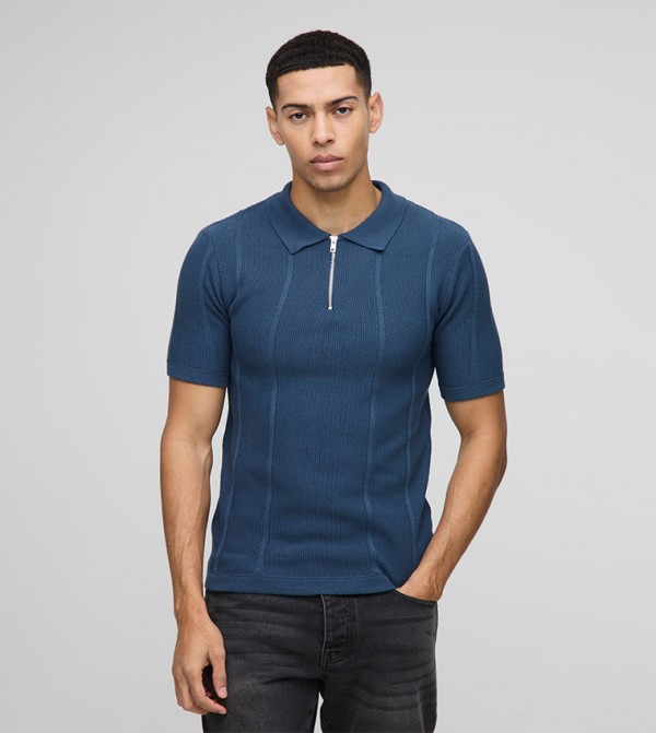 boohooMAN  - Blue Polo T-shirts