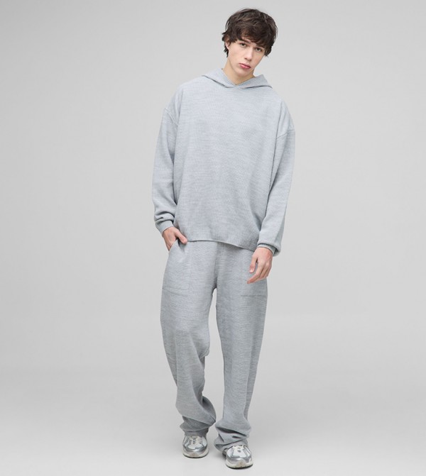 boohooMAN  Co-Ord Set - Grey Co-Ord Set