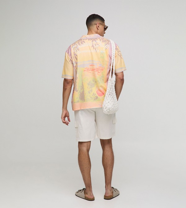 boohooMAN  Cargo Shorts - Beige Cargo Shorts