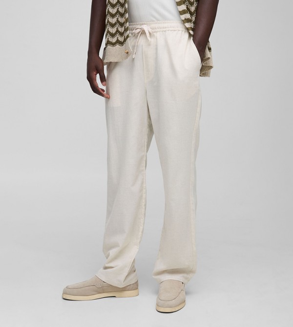 boohooMAN  Pants & Chinos - Natural Casual Pants