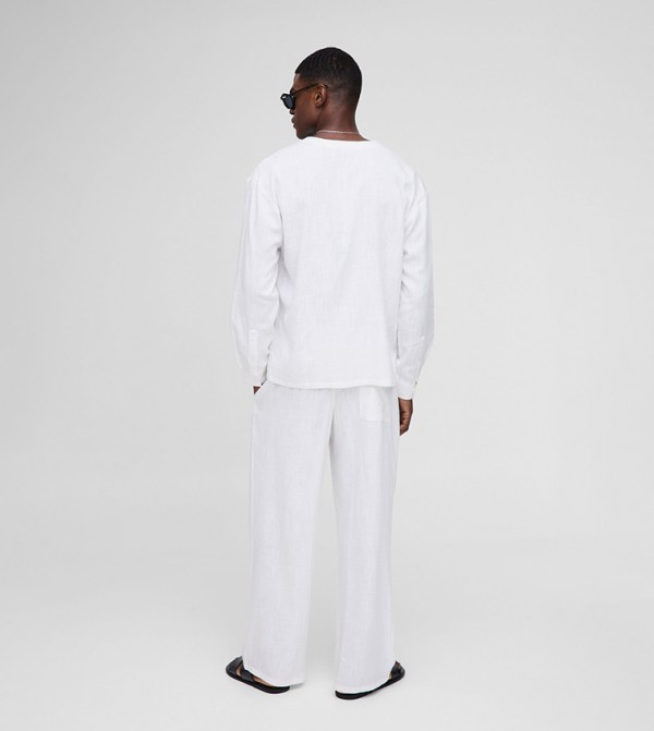 boohooMAN  Pants & Chinos - White Casual Pants