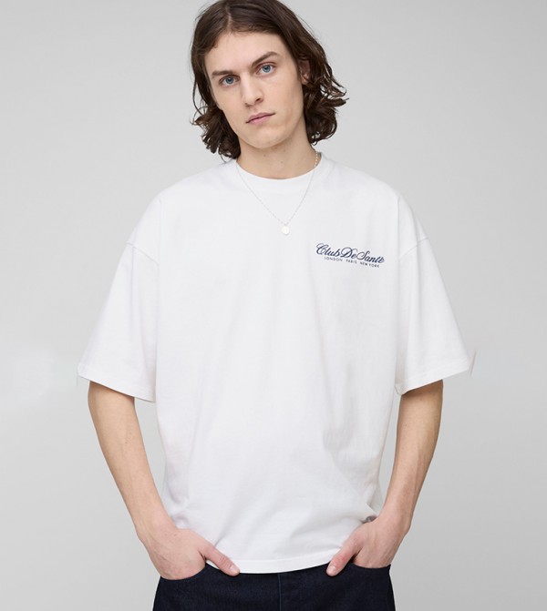 boohooMAN  - White Round Neck T-Shirts