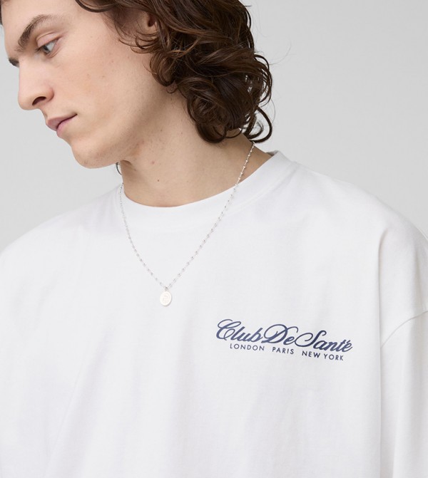 boohooMAN  - White Round Neck T-Shirts