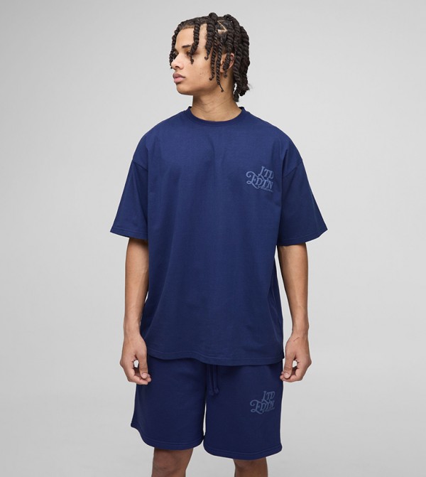 boohooMAN  - Navy Co-Ord Set