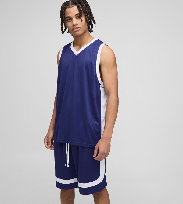 boohooMAN  Track Suit - Navy Track Suits