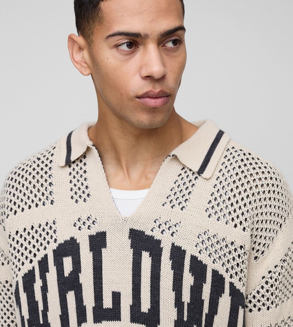boohooMAN boohooMAN - Ecru Polo T-shirts