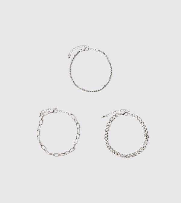 boohooMAN  Bracelets - Silver Bracelets