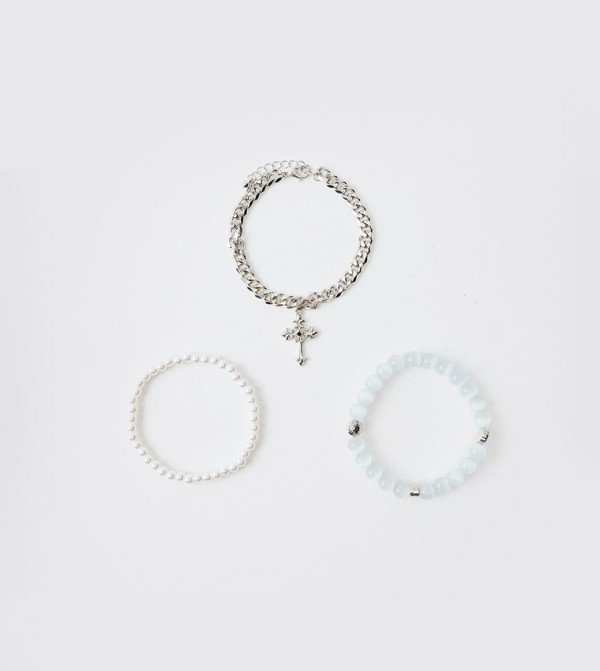 boohooMAN  Jewellery - White Bracelets