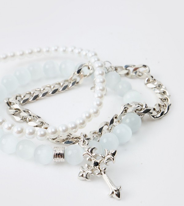 boohooMAN  Jewellery - White Bracelets