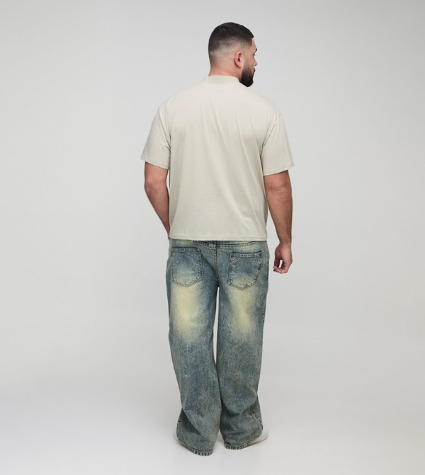 boohooMAN  - LIGHT KHAKI Casual T-Shirts