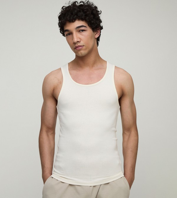 boohooMAN  Vests - Off White Vests
