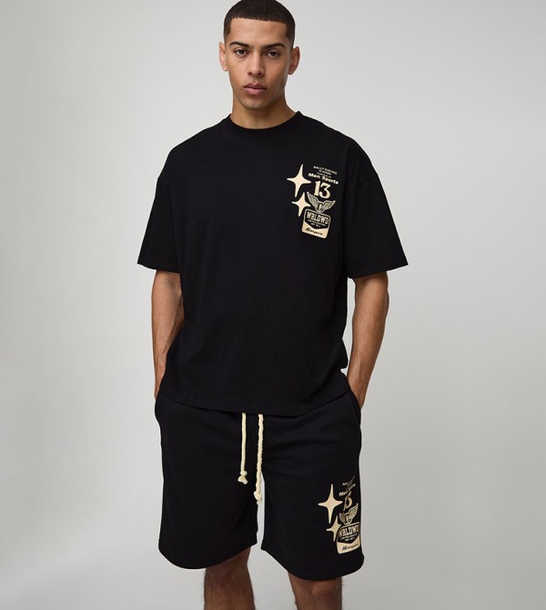 بوهو مان  - أسود Co-Ord Set