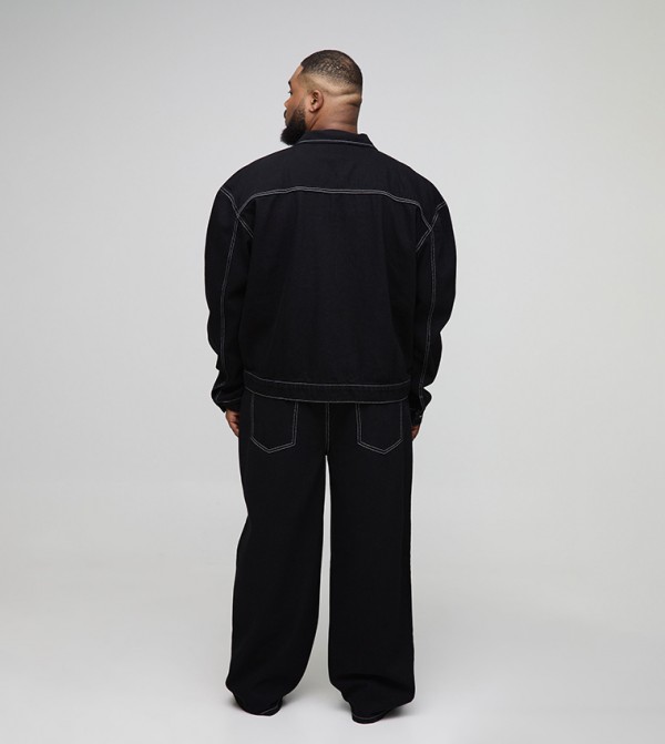 boohooMAN boohooMAN - Black Relaxed Jeans