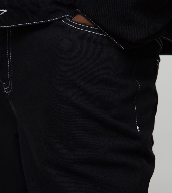 boohooMAN boohooMAN - Black Relaxed Jeans