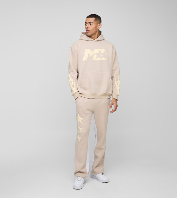 boohooMAN - Outlet  matching-sets - Beige Co-Ord Set