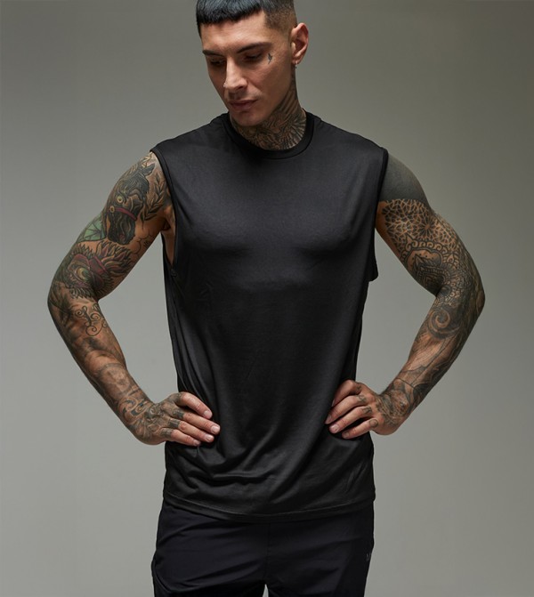 boohooMAN  Sportswear - Black T-Shirts & Vests