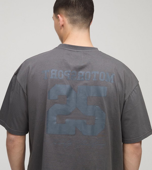 boohooMAN  - Grey Round Neck T-Shirts