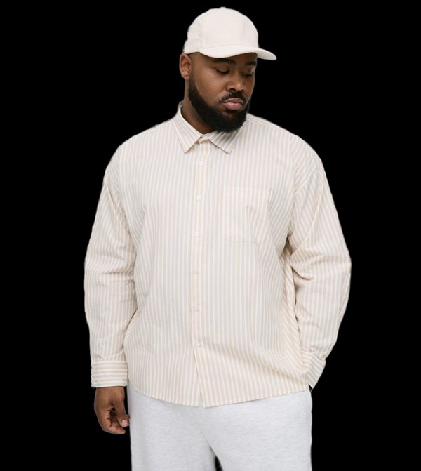 بوهو مان  قمصان - رمادي داكن قميص كاجوال 