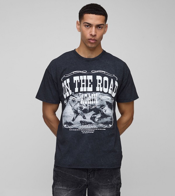 boohooMAN  - Black Casual T-Shirts