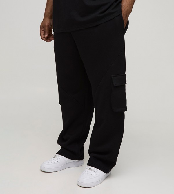 boohooMAN  Cargos - Black Cargos