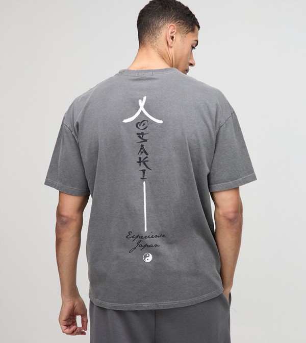 boohooMAN  - Grey Round Neck T-Shirts