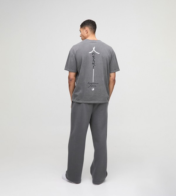 boohooMAN  - Grey Round Neck T-Shirts