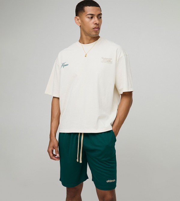boohooMAN  Co-Ord Set - White Co-Ord Set