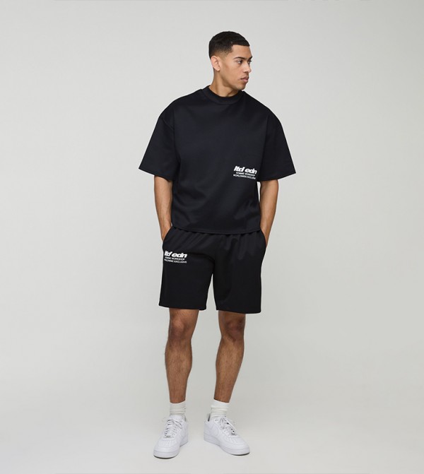boohooMAN  - Black Co-Ord Set