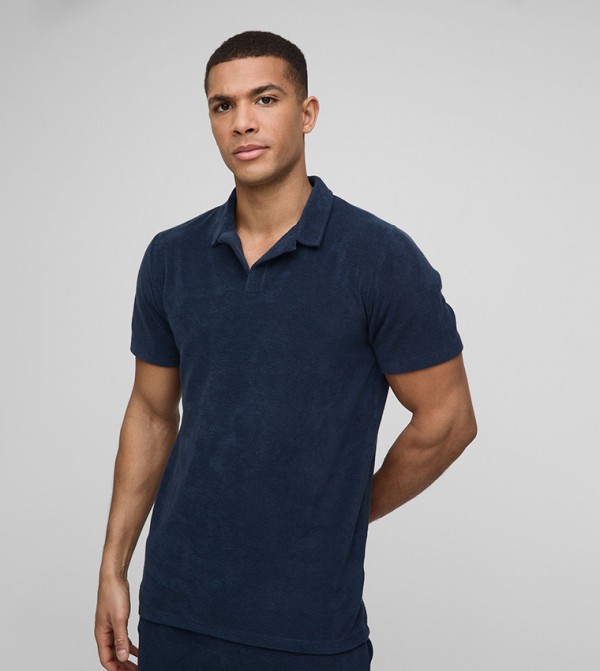 boohooMAN  - Navy Polo T-shirts