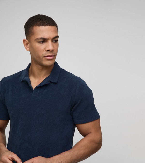 boohooMAN  - Navy Polo T-shirts