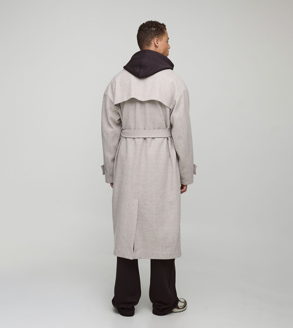 boohooMAN  Overcoats - STONE Overcoats